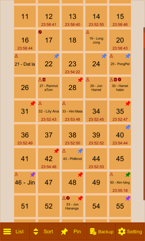 Attendance screenshot