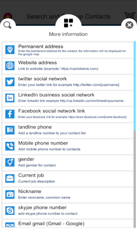 World Phone Book screenshot