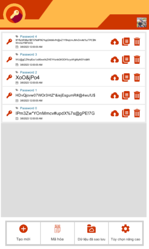 Create Password screenshot