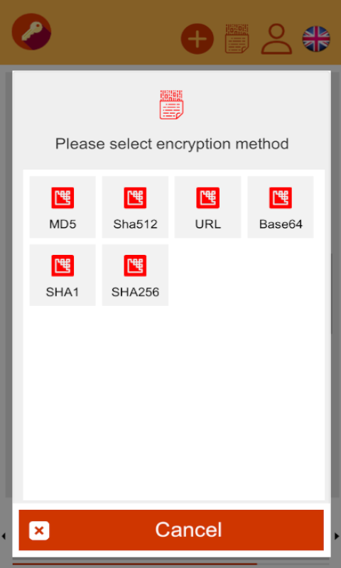 Create Password screenshot