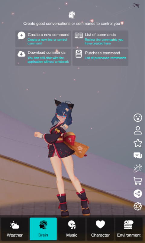 Cute virtual assistant screenshot