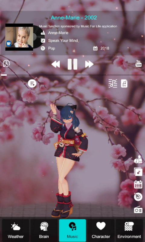 Cute virtual assistant screenshot