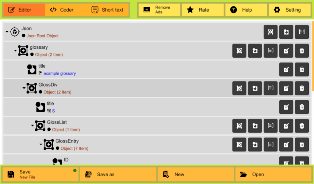 Json Designer screenshot