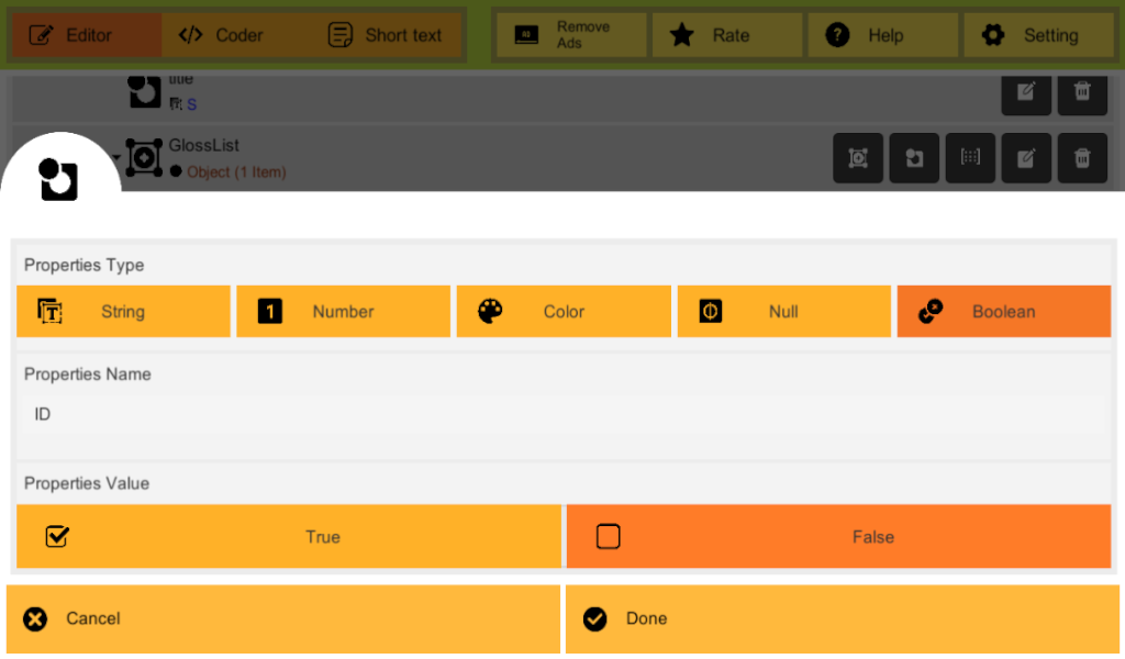 Json Designer screenshot