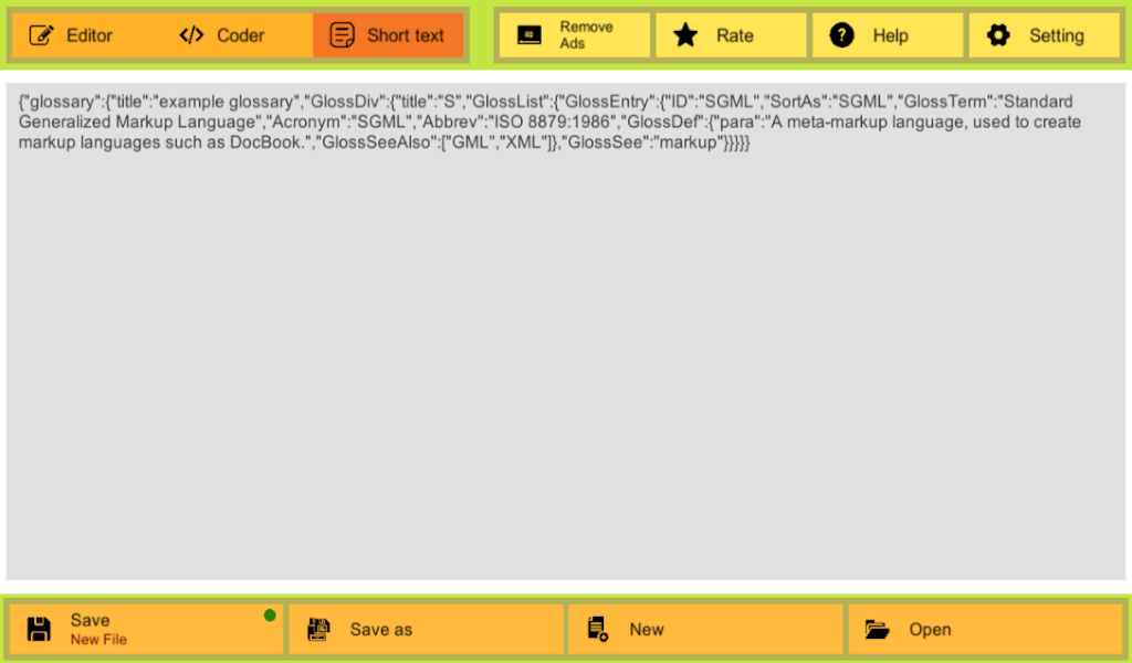 Json Designer screenshot