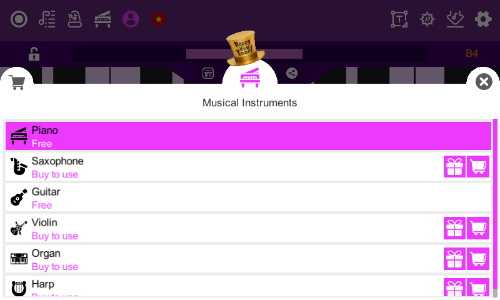 Midi Piano Editor screenshot