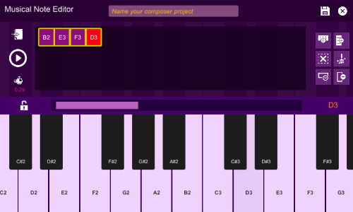Midi Piano Editor screenshot