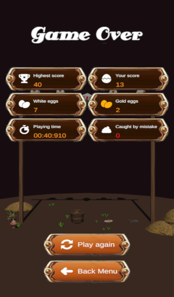 Pick up eggs screenshot