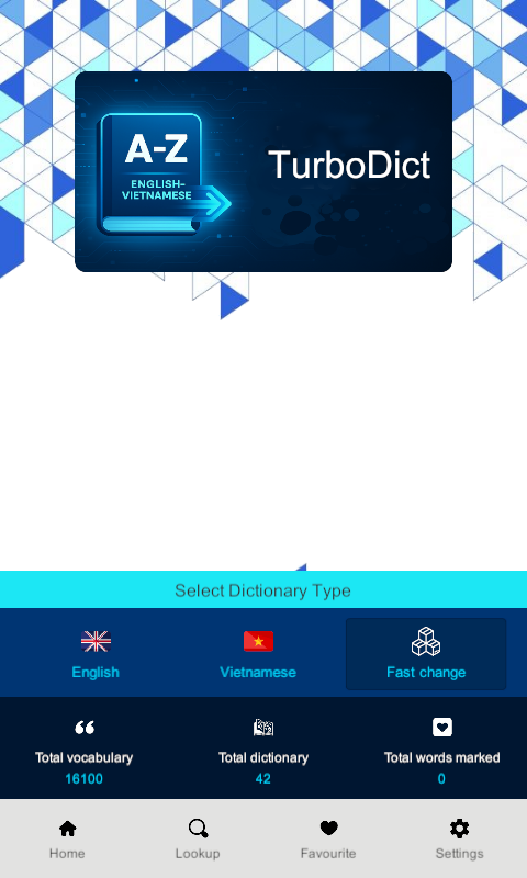 Super-fast dictionary screenshot