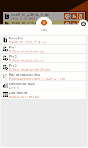Compress files and folders screenshot