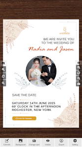 Create wedding cards screenshot